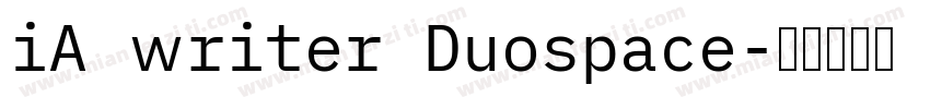 iA writer Duospace字体转换